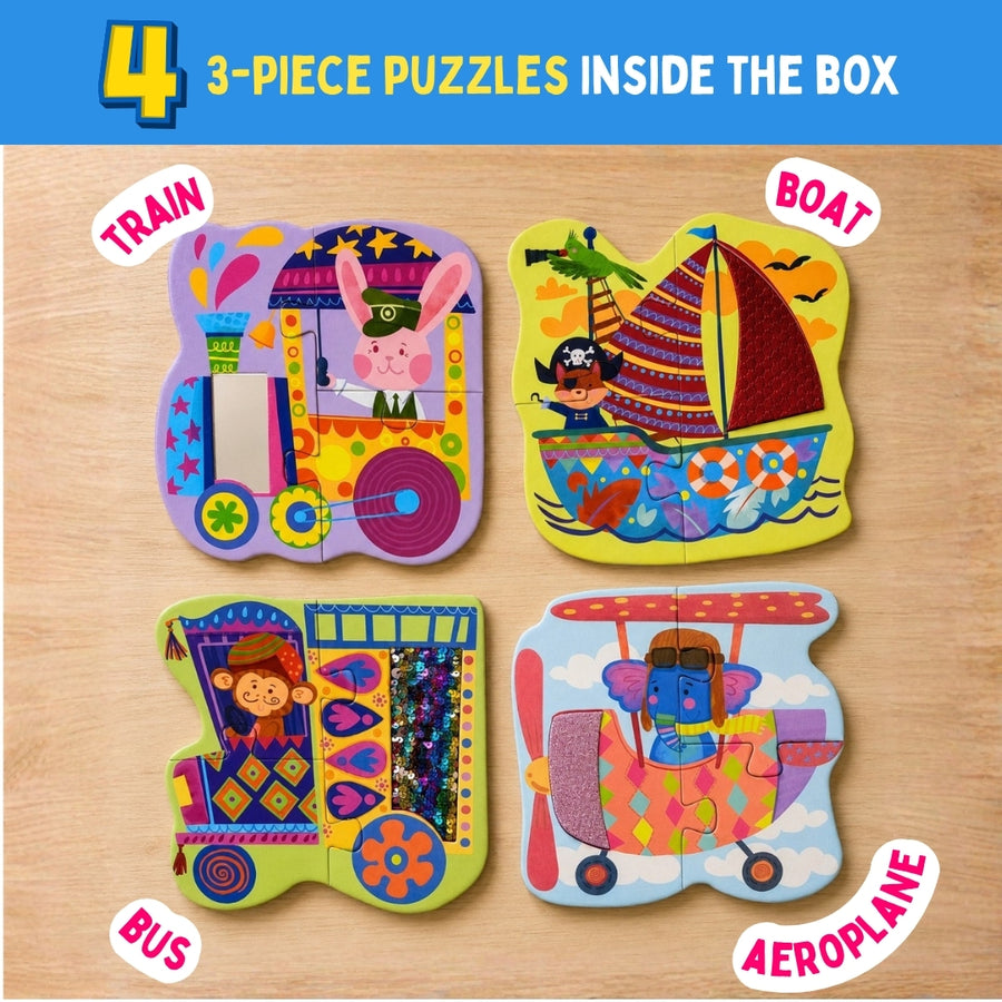 MY FIRST TOUCH & FEEL PUZZLES - VEHICLES