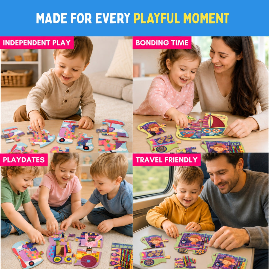 MY FIRST TOUCH & FEEL PUZZLES - VEHICLES