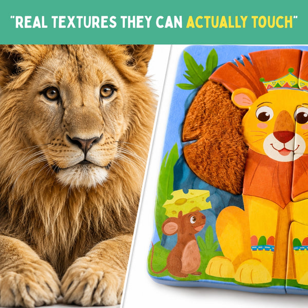 MY FIRST TOUCH & FEEL PUZZLES - WILD ANIMALS