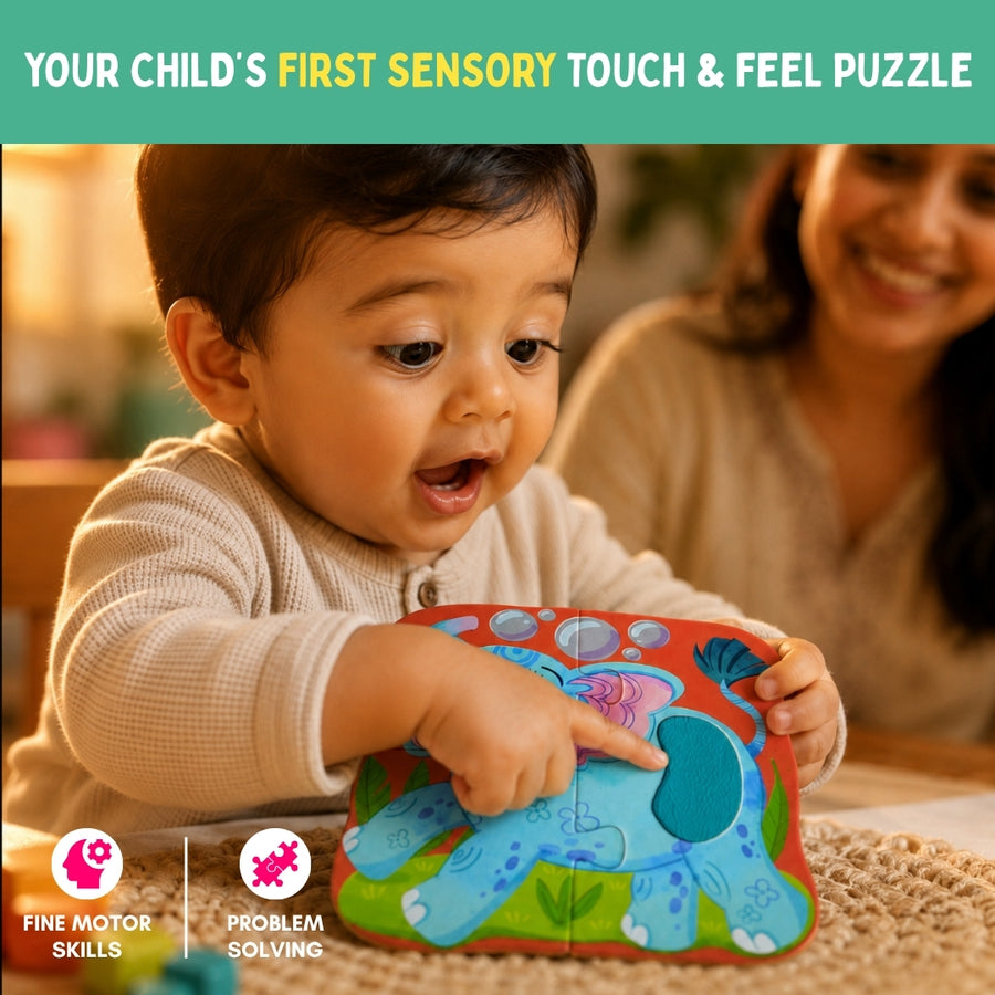MY FIRST TOUCH & FEEL PUZZLES - WILD ANIMALS