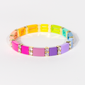 Bling Enamel Crystal Bracelet | Rainbow