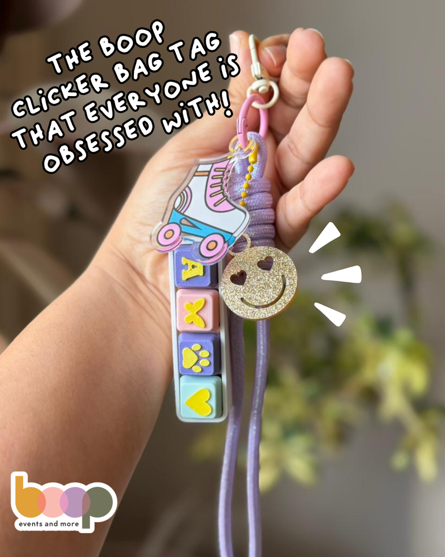 Personalised Clicker Bagtag | Blickers by BOOP