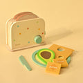 Playbox Roasty Toasty Wooden Toaster Kitchen Set Toddler & Kids Pretend Play Cooking Toy Set (1 Years +) Imagination and Creativity | Kids Toys for Cooking Simulation Educational Toys