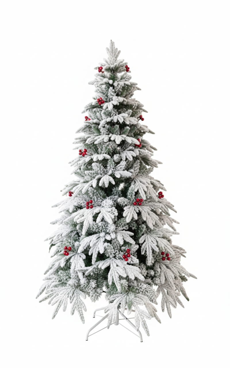 SWEN 8 feet PALOMA christmas tree with frosting and cherries