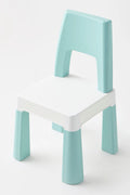 OPlus Learning Chair for Kids - Pastel Blue and white