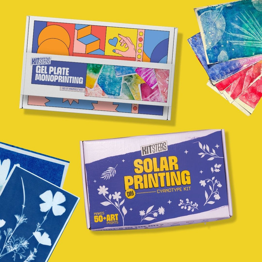 COMBO: DIY Gel Plate Monoprinting Kit & DIY Solar Printing Kit