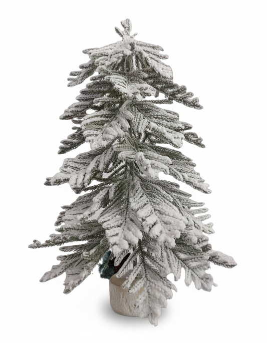 SWEN 2 feet LUCE tabletop Christmas tree with frosting and woodden base