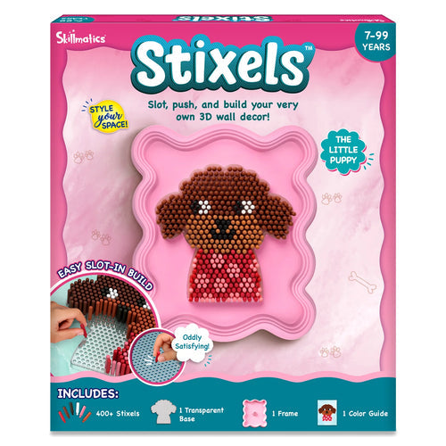 Stixels: Puppy Wall Decor | DIY 3D Pixel Art Kit (ages 7+)