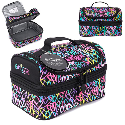 Smiggle NE LBOX DBL DECK IHS I HEART BLACK