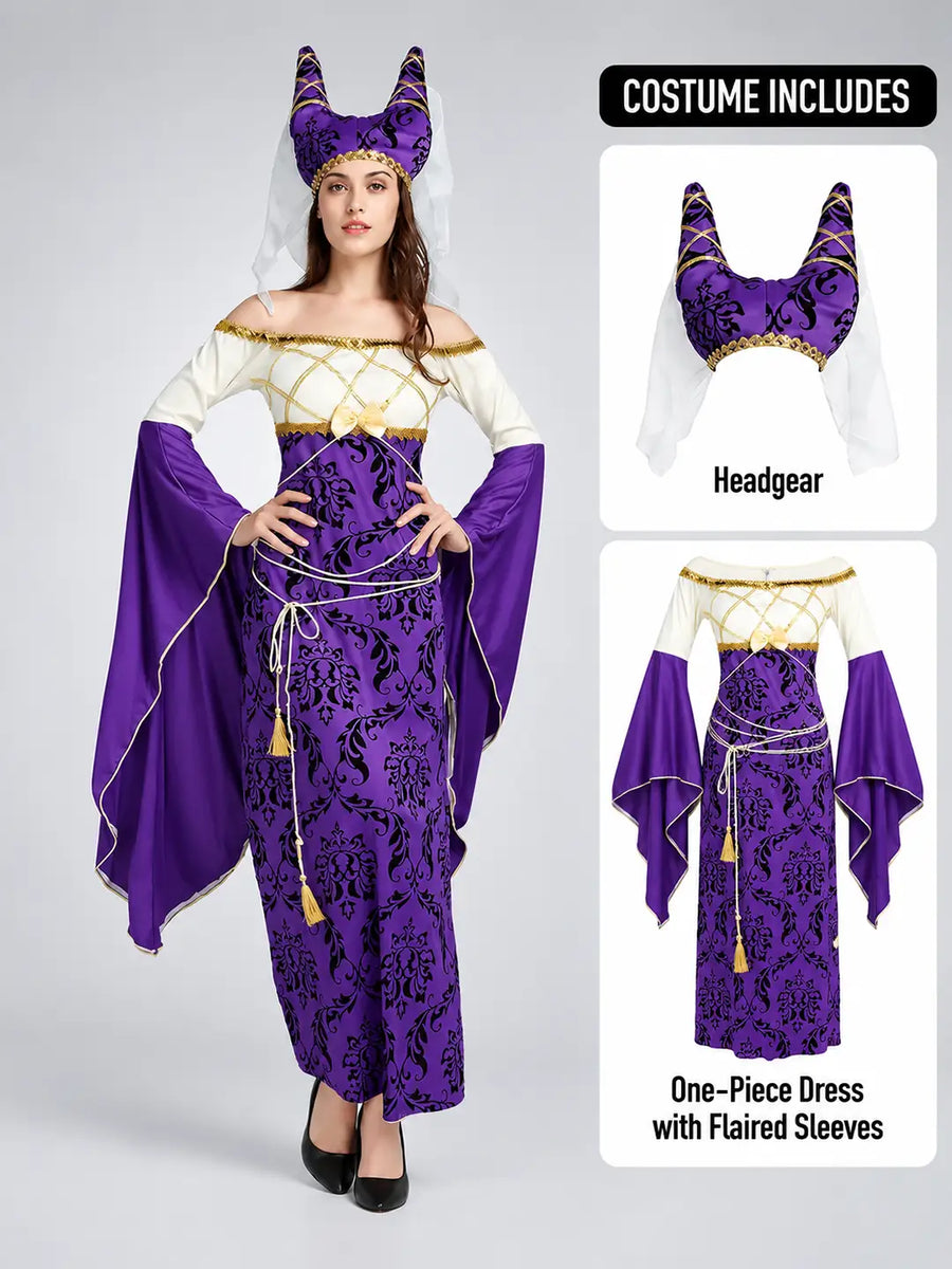 Egyptian Queen Cleopatra themed Adults Halloween Costume Dress Up