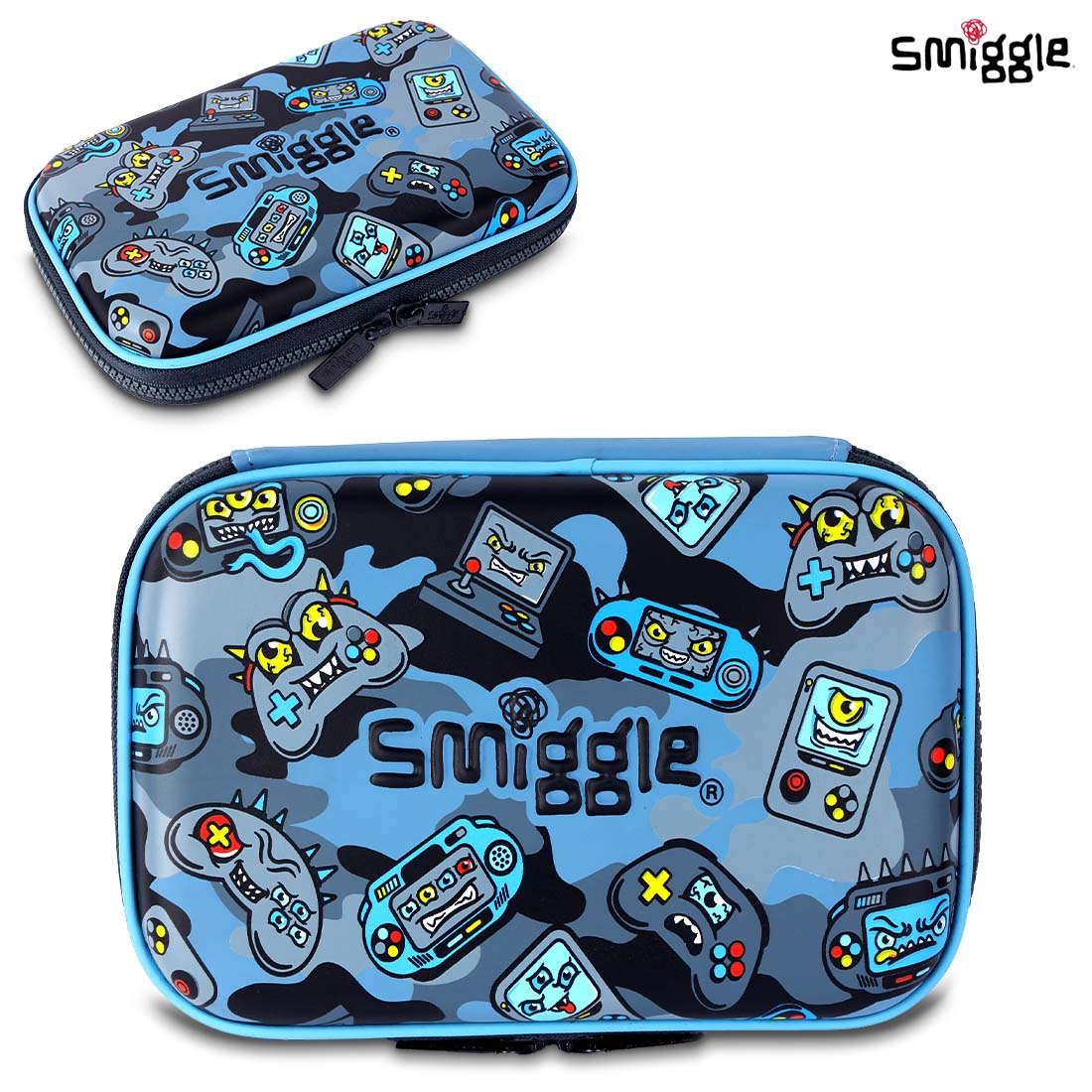 Smiggle Away Hardtop Stationery Kit for Kids Blue 3Y+