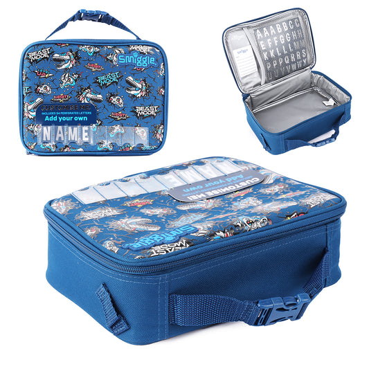 Smiggle NE LBOX SQ ATTACH ID FLY HI FLY HI NAVY | Lunchbag