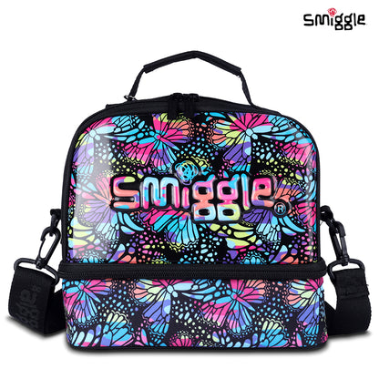 Smiggle Vivid Hardtop Lunchbox Black Mix, 3Y+