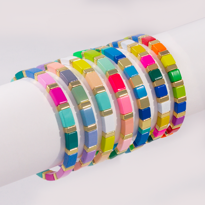 Party Enamel Bracelet | Rainbow