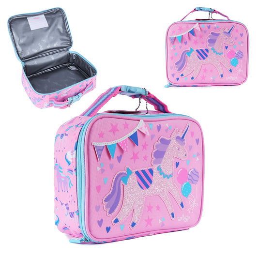 Smiggle Glide Teeny Tiny Square Lunchbox Pink, 3Y+