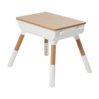 OPlus Multipurpose Study table with wooden top and 2 pen holders and 1 Chair