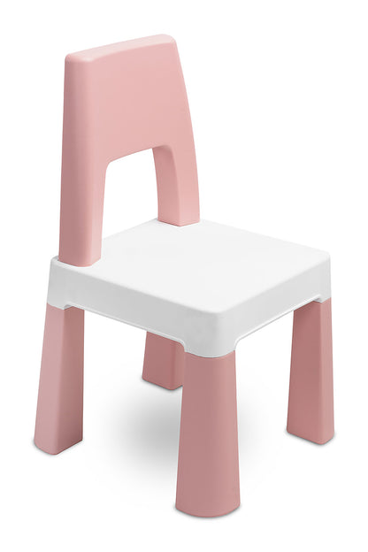 OPlus Learning Chair for Kids - Pastel pink and white