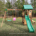 LAKEWOOD PLAY TOWER WITH SWINGS AND SLIDE