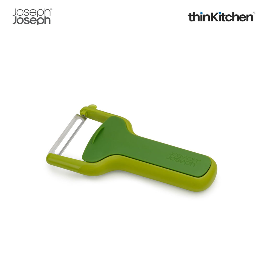 thinKitchen™ Joseph Joseph SafeStore Straight Peeler with Blade Guard - Green