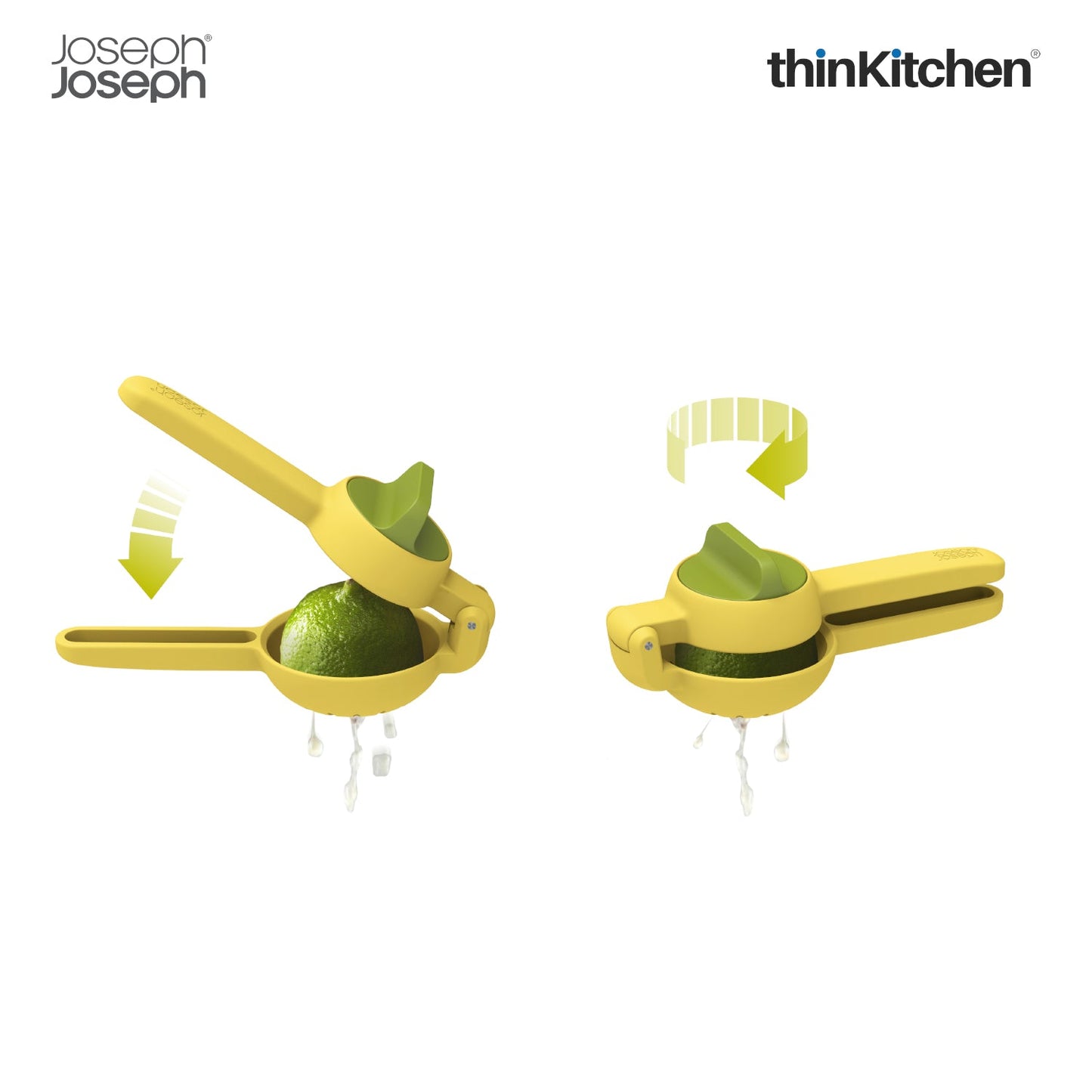 thinKitchen™ Joseph Joseph JuiceMax Dual-action Citrus Press - Yellow