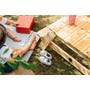 Plum Rectangular Picnic table with Parasol (Natural) | Purchase Table & Get Free Interactive Toy