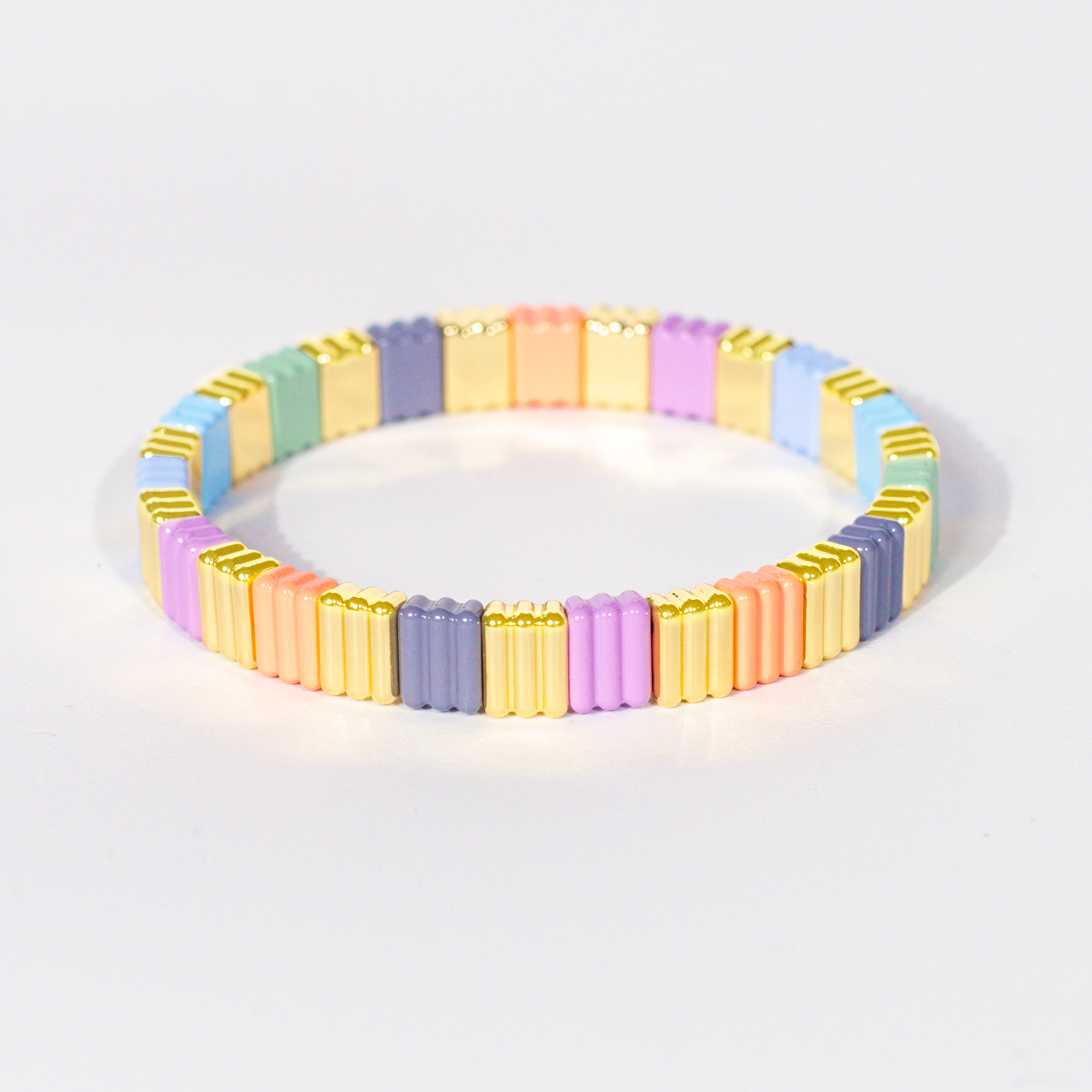 Groovy Enamel Bracelet | Pastel | Thick