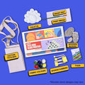 COMBO: DIY Block Printing Kit (Tote Bag) & DIY Tote Bag Painting Kit