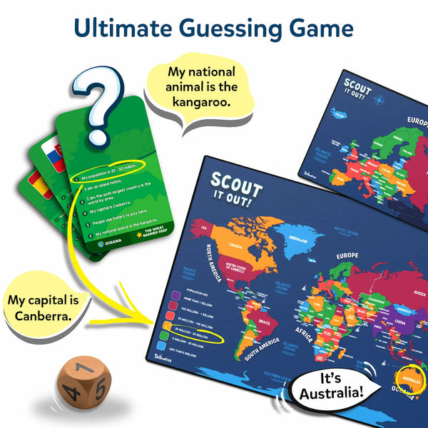 Scout it out Countries of the world | 7-99 Years Guessing Game