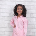 Cotton Candy Solid Pink Night Suit