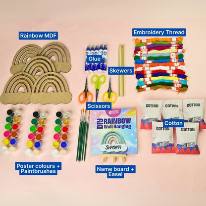 DIY Rainbow Wall Hanging Box (5 people)