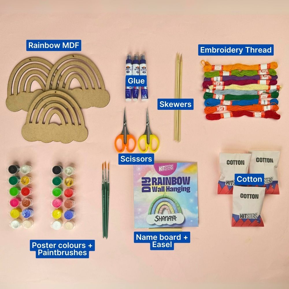 DIY Rainbow Wall Hanging Box (3 people)