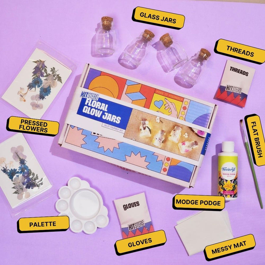 DIY Floral Glow Jar Kit