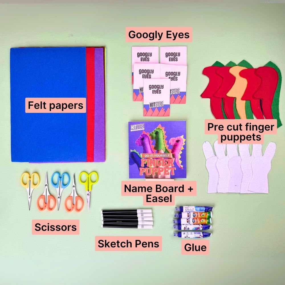 DIY Finger Puppet Box (5 people)