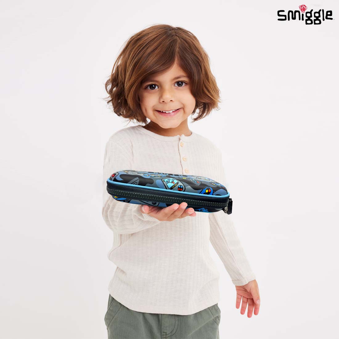 Smiggle Away Hardtop Stationery Kit for Kids Blue 3Y+