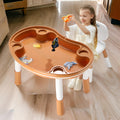 OPlus Blocks cum Sensory Table with chair - Brown color