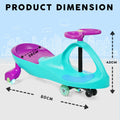 Tygatec Eco Ride-On Swing Car for Kids ( Purple Color)