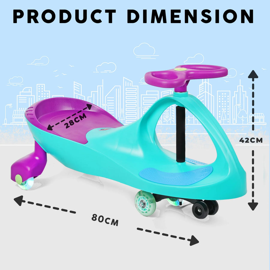 Tygatec Eco Ride-On Swing Car for Kids ( Purple Color)