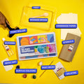 COMBO: DIY Handmade Paper Kit & DIY Gel Plate Monoprinting Kit