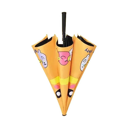 Little Surprise Box 3 Ducklings theme, Unique Spanish Patio Style Kids Umbrella, 3-6years,Orange