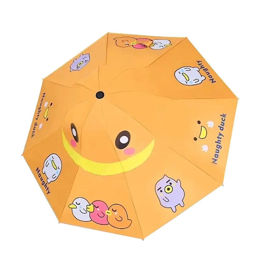Little Surprise Box 3 Ducklings theme, Unique Spanish Patio Style Kids Umbrella, 3-6years,Orange