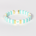 Love Enamel Bracelet | Pastel Mint