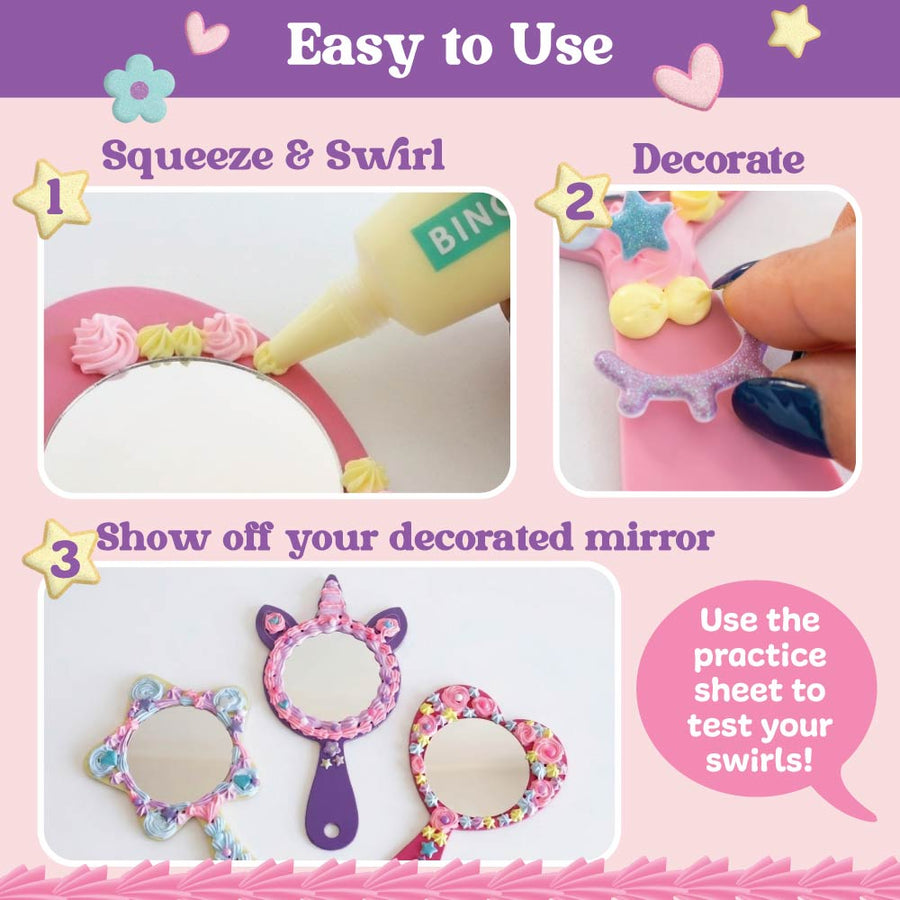 Cream Glue Mirror Makeover Kit