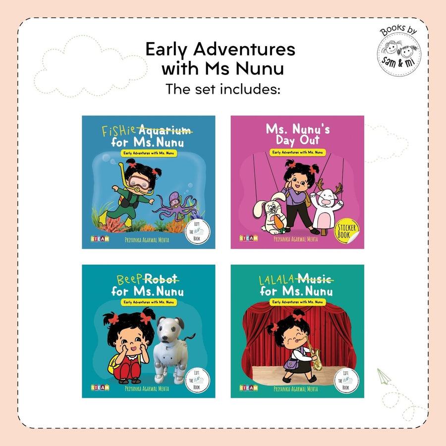 Early Adventures with Ms. Nunu Series (Set of 4)