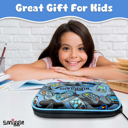 Smiggle Away Hardtop Stationery Kit for Kids Blue 3Y+