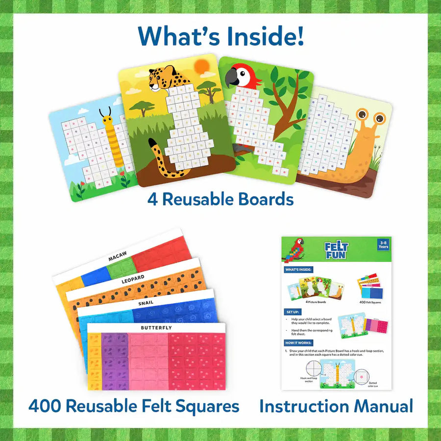 Felt Fun - Amazing Animals | 3 Years+ | Sticker Craft Kit
