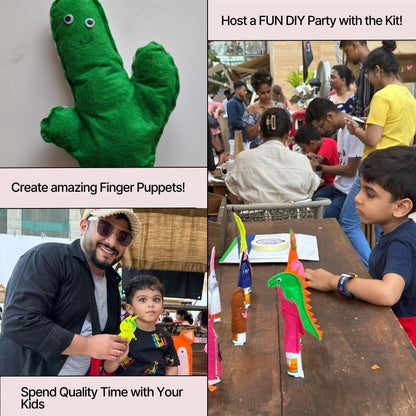 DIY Finger Puppet Box (3 people)