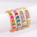 Amazonia Enamel Bracelet | Teal & Purple