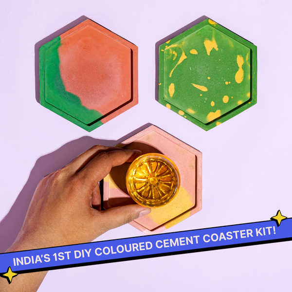 DIY Cement Coaster Kit