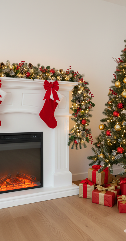 EVERMERE, the Luxury Flocked Pine Garland by SWEN