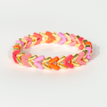 Aztec Enamel Bracelet | Pink